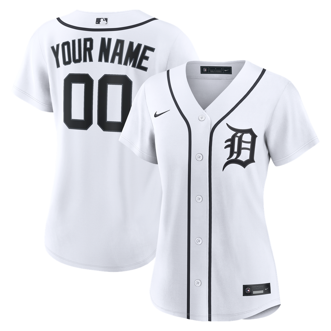 Detroit Tigers Nike Women's Home Replica Custom Jersey - White | MLB Fan Gear