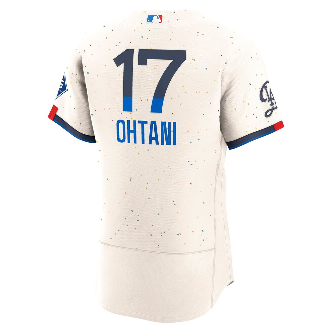 Shohei Ohtani Los Angeles Dodgers Nike City Connect Authentic Sponsor Patch Jersey - Cream | MLB Fan Gear