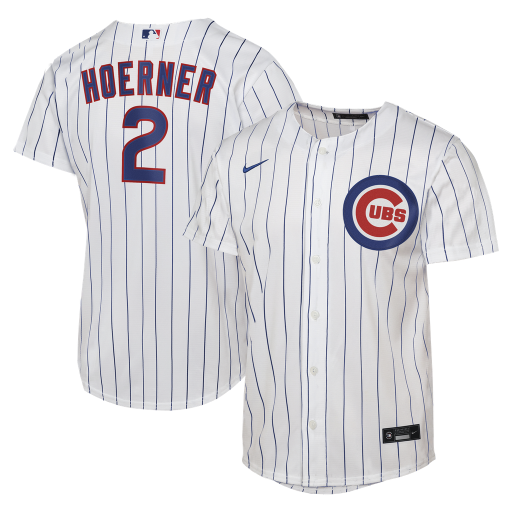Nico Hoerner Chicago Cubs Nike Youth Home Replica Jersey - White | MLB Fan Gear