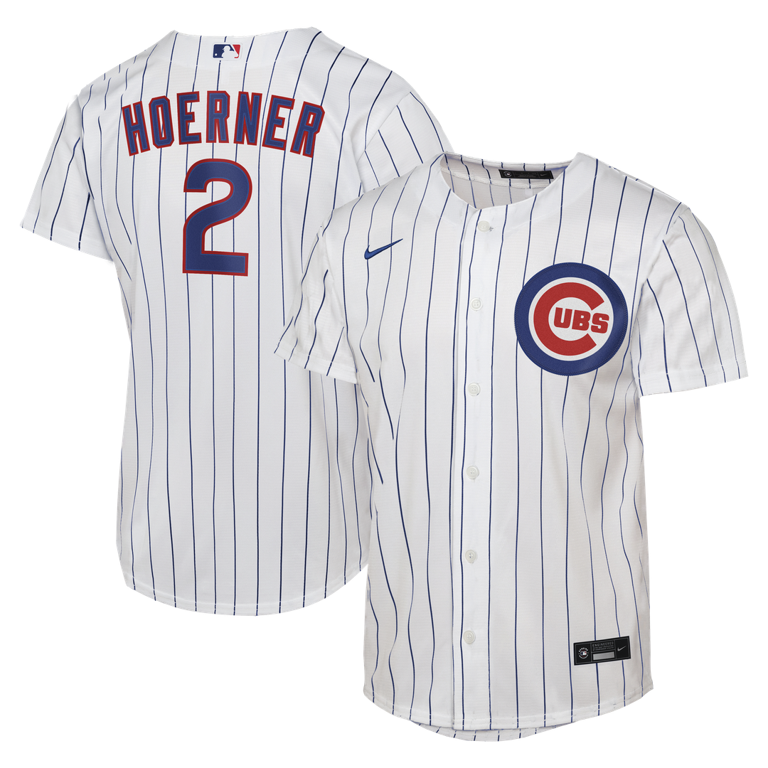Nico Hoerner Chicago Cubs Nike Youth Home Replica Jersey - White | MLB Fan Gear
