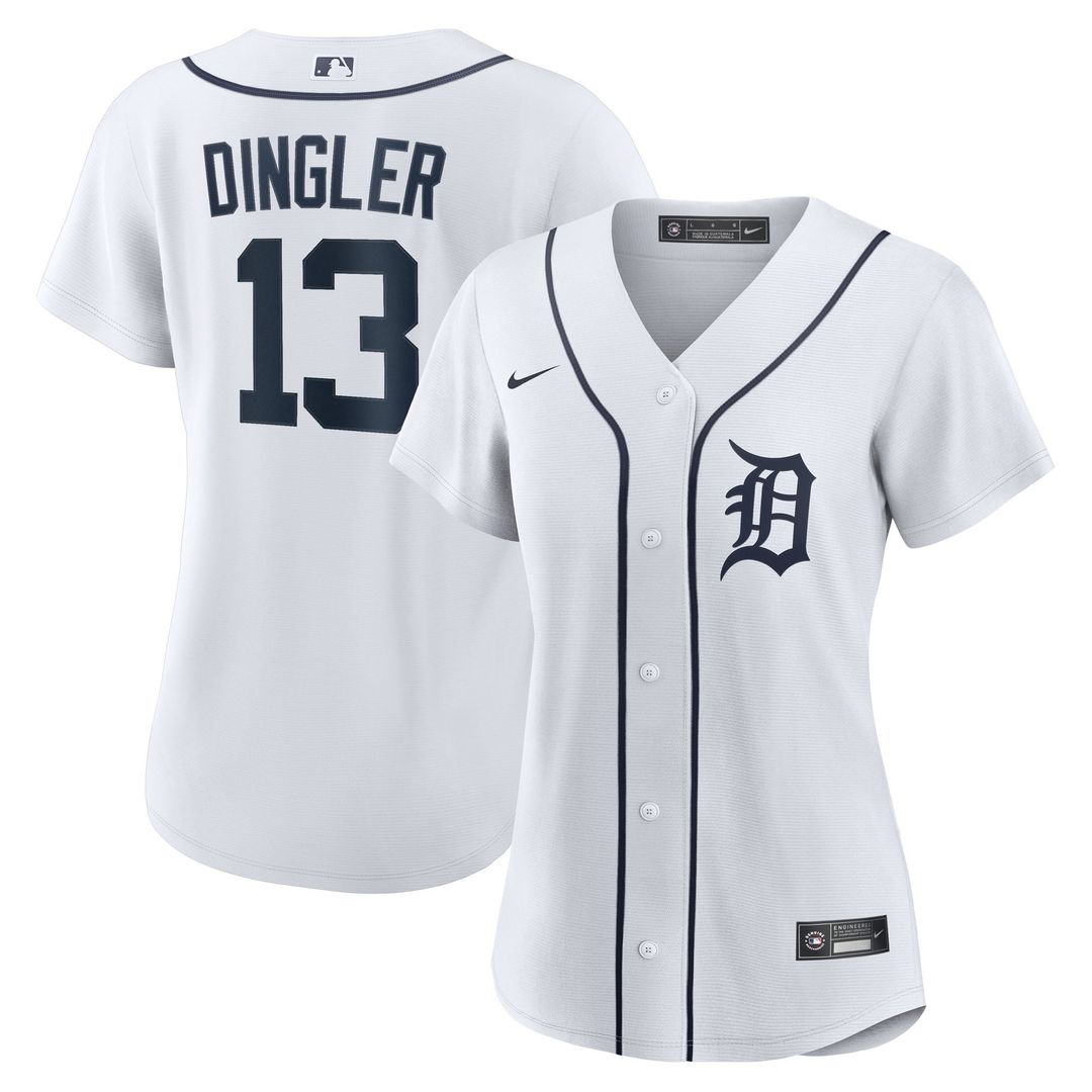 Dillon Dingler Detroit Tigers Nike Women's Home Replica Jersey - White | MLB Fan Gear
