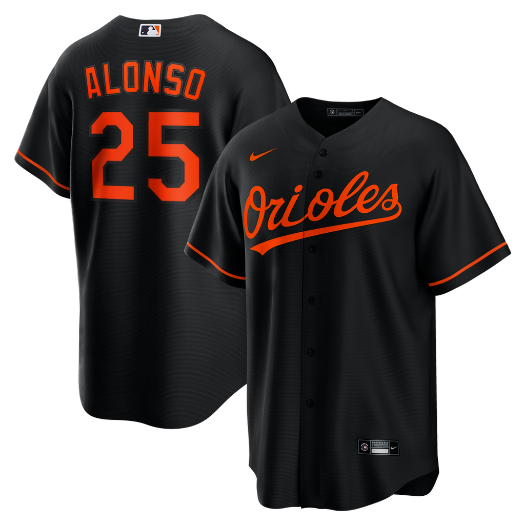 Pete Alonso Baltimore Orioles Nike Alternate Replica Jersey - Black | MLB Fan Gear