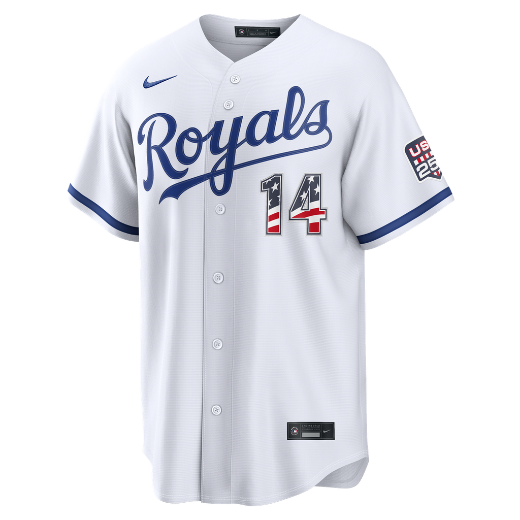 Jac Caglianone Kansas City Royals Nike USA 250 Fourth of July Home Stadium Jersey - White | MLB Fan Gear