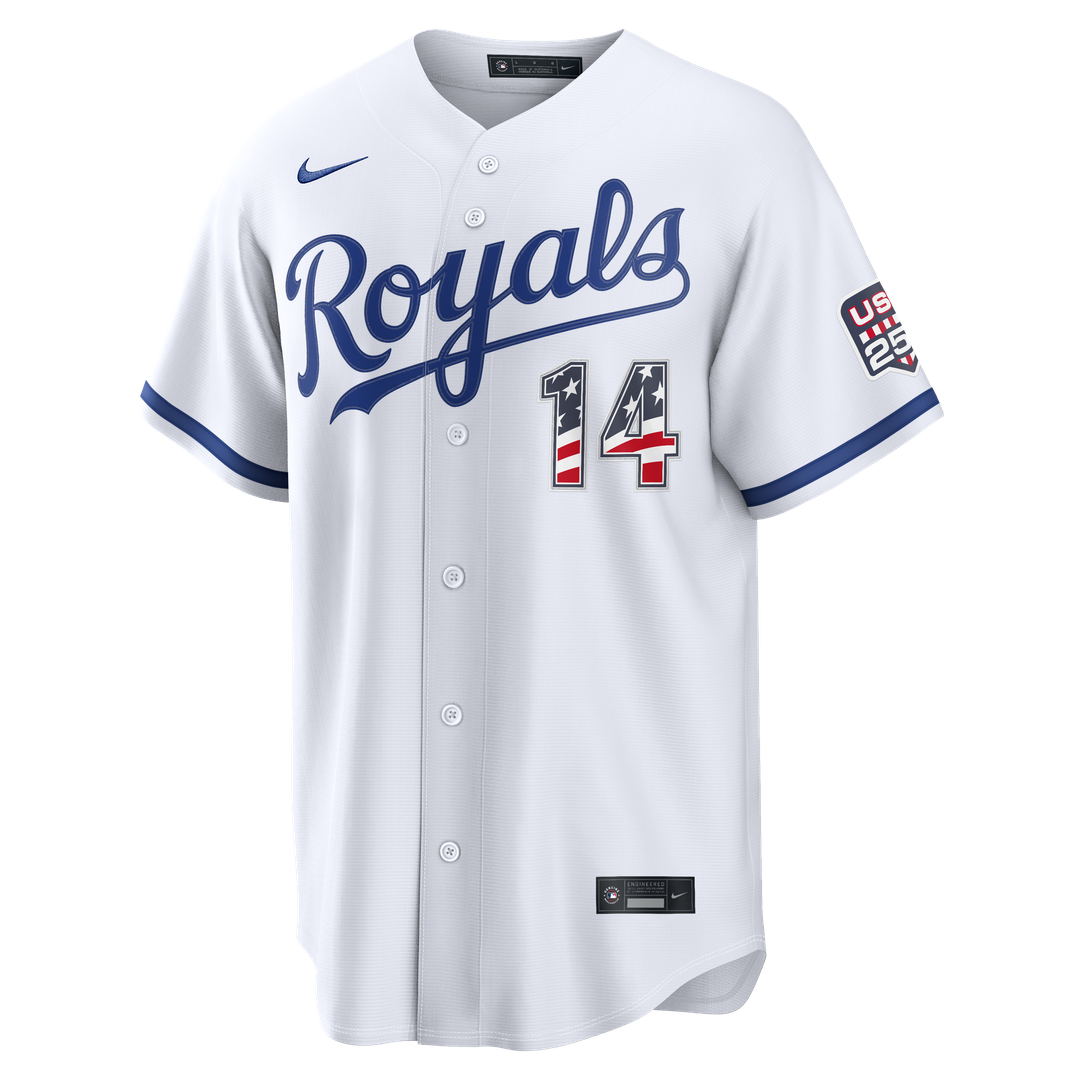Jac Caglianone Kansas City Royals Nike USA 250 Fourth of July Home Stadium Jersey - White | MLB Fan Gear