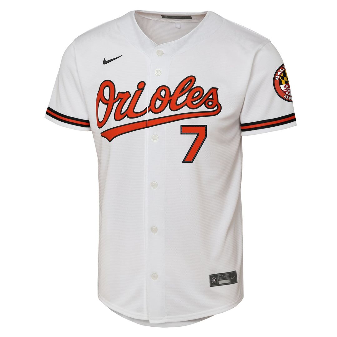 Jackson Holliday Baltimore Orioles Nike Youth Home Stadium Player Jersey - White | MLB Fan Gear