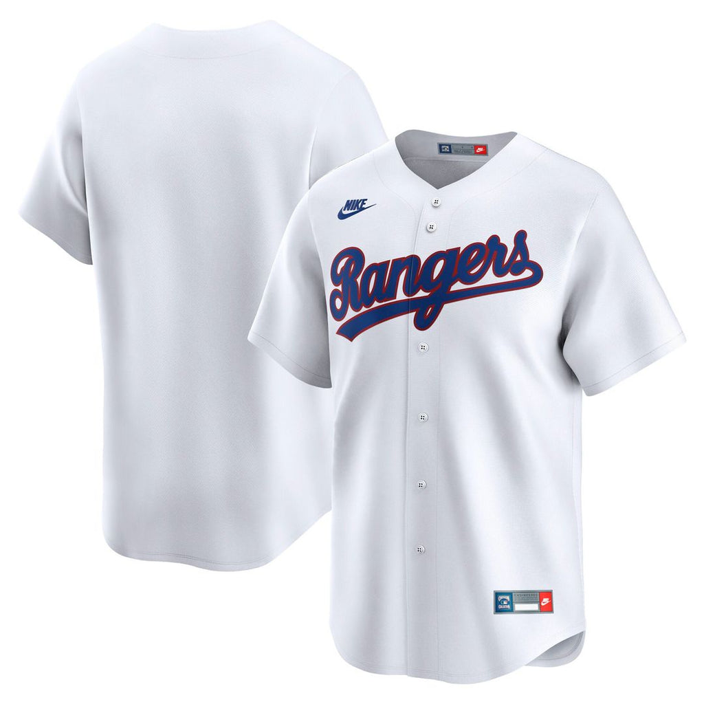 Texas Rangers Nike Cooperstown Collection Limited Jersey - White | MLB Fan Gear