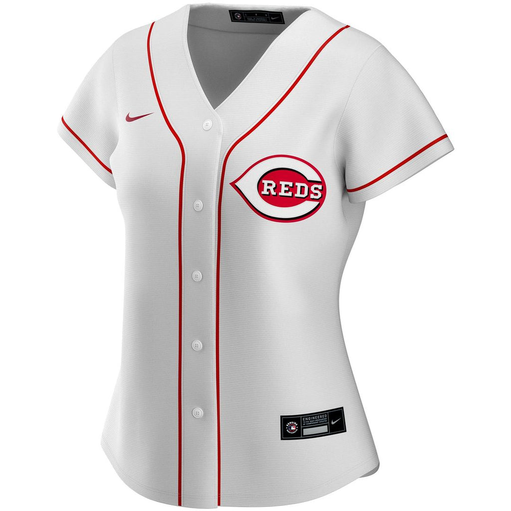 Cincinnati Reds Nike Women's Home Replica Custom Jersey - White | MLB Fan Gear