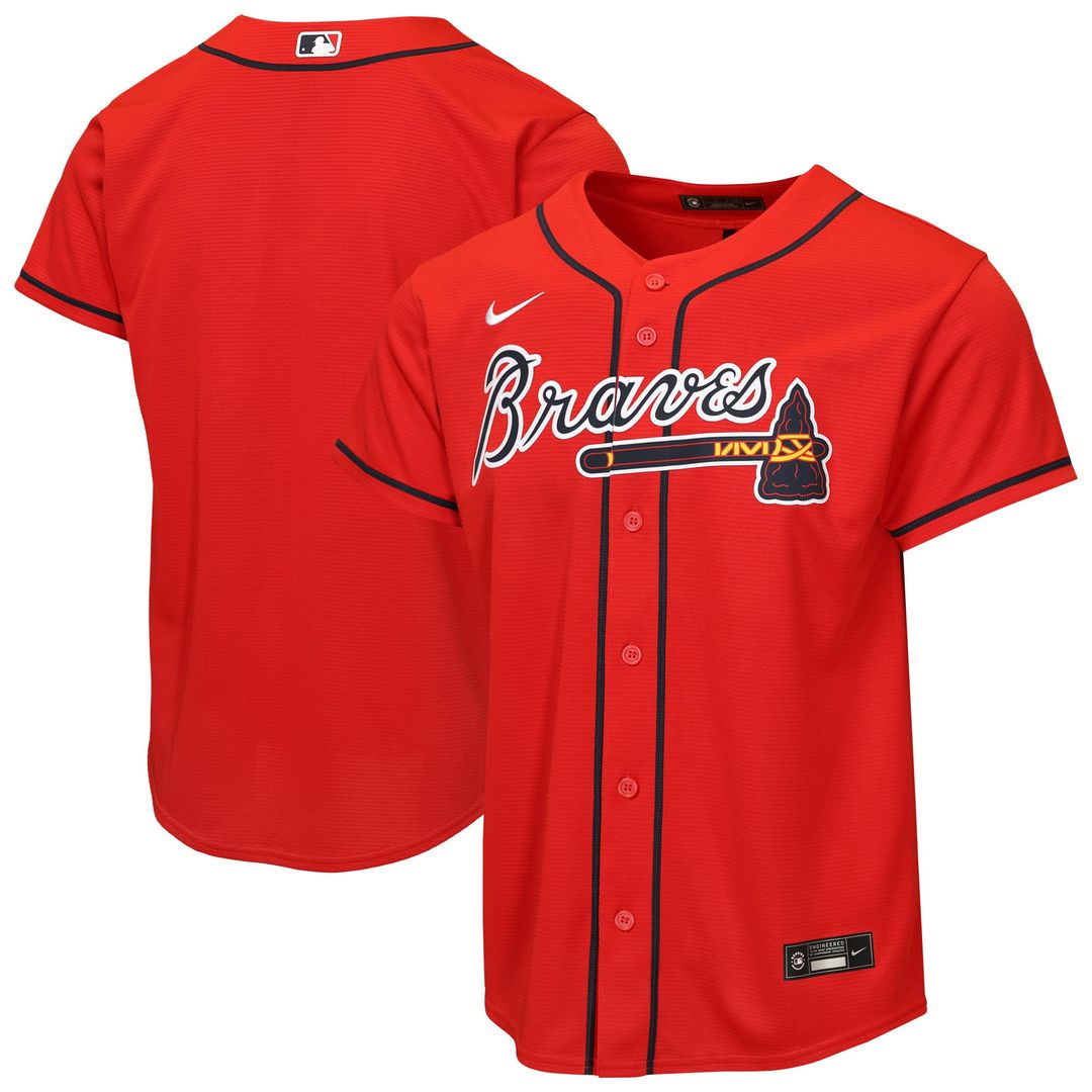 Atlanta Braves Nike Youth Road Replica Jersey - Gray | MLB Fan Gear