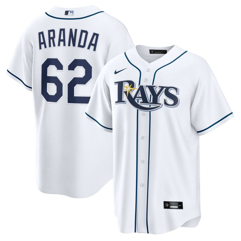 Jonathan Aranda Tampa Bay Rays Nike Home Replica Jersey - White | MLB Fan Gear