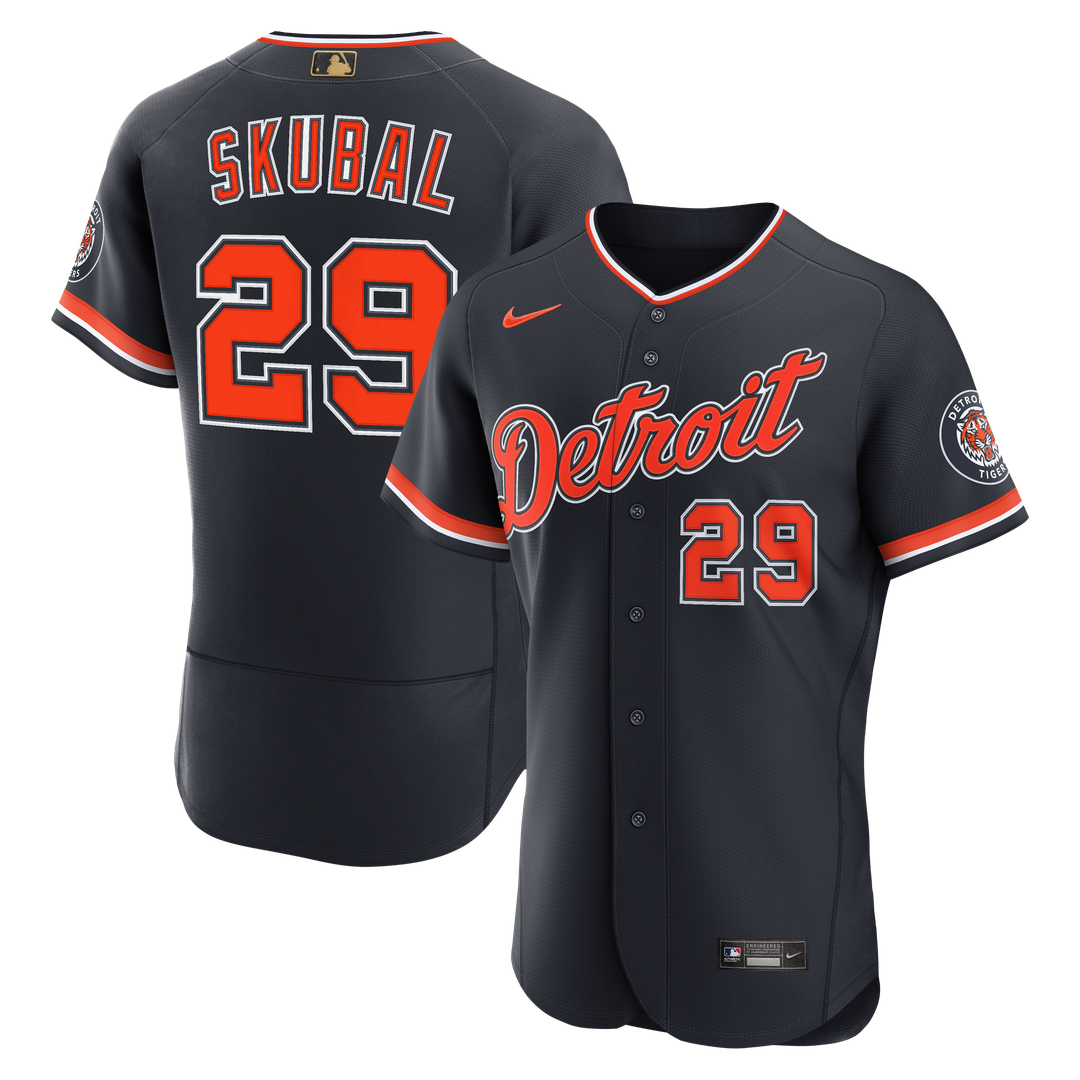 Tarik Skubal Detroit Tigers Nike Alternate MLB Awards Authentic Jersey - Navy | Fan Gear