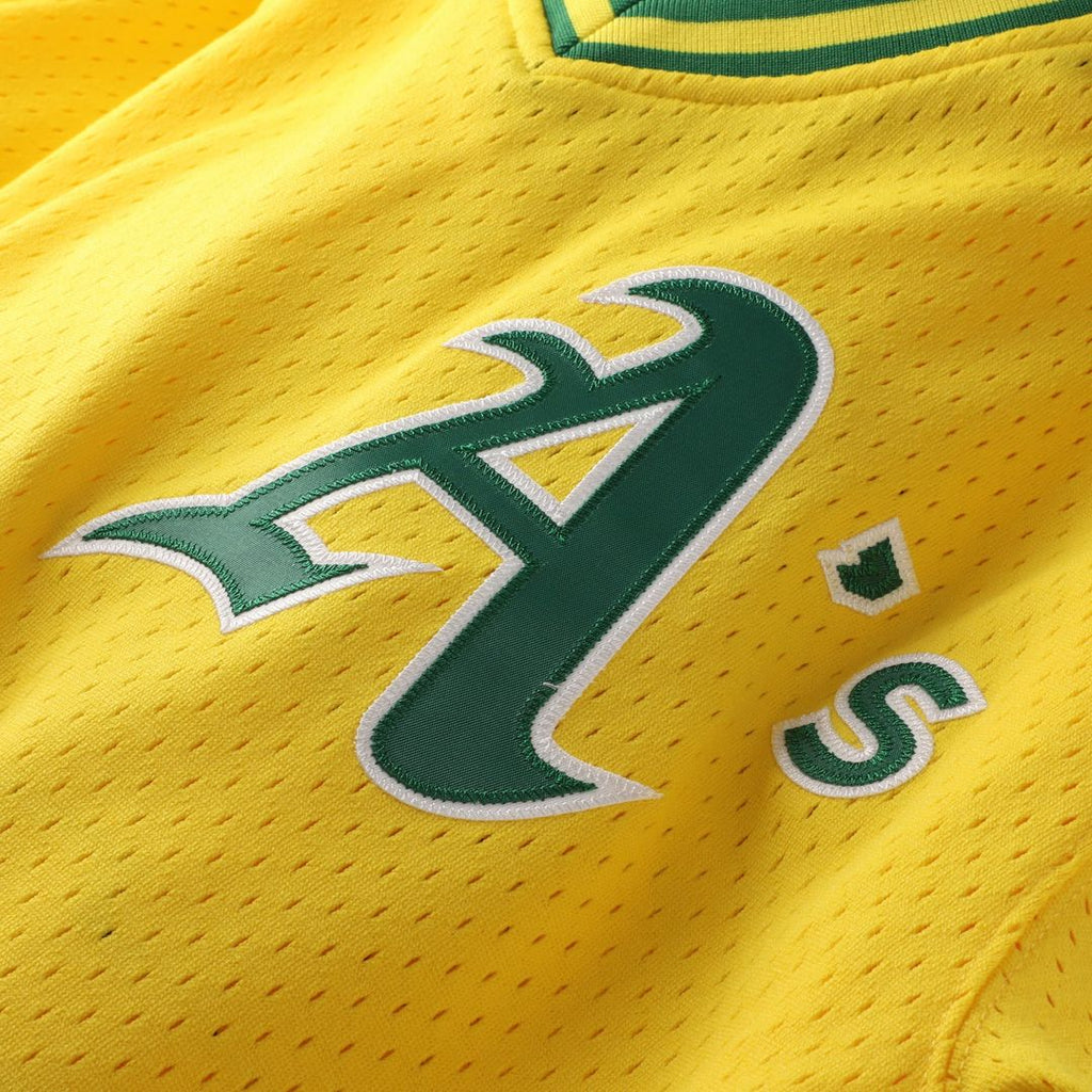 Mark McGwire Athletics Mitchell & Ness Authentic Batting Practice Jersey - Gold | MLB Fan Gear
