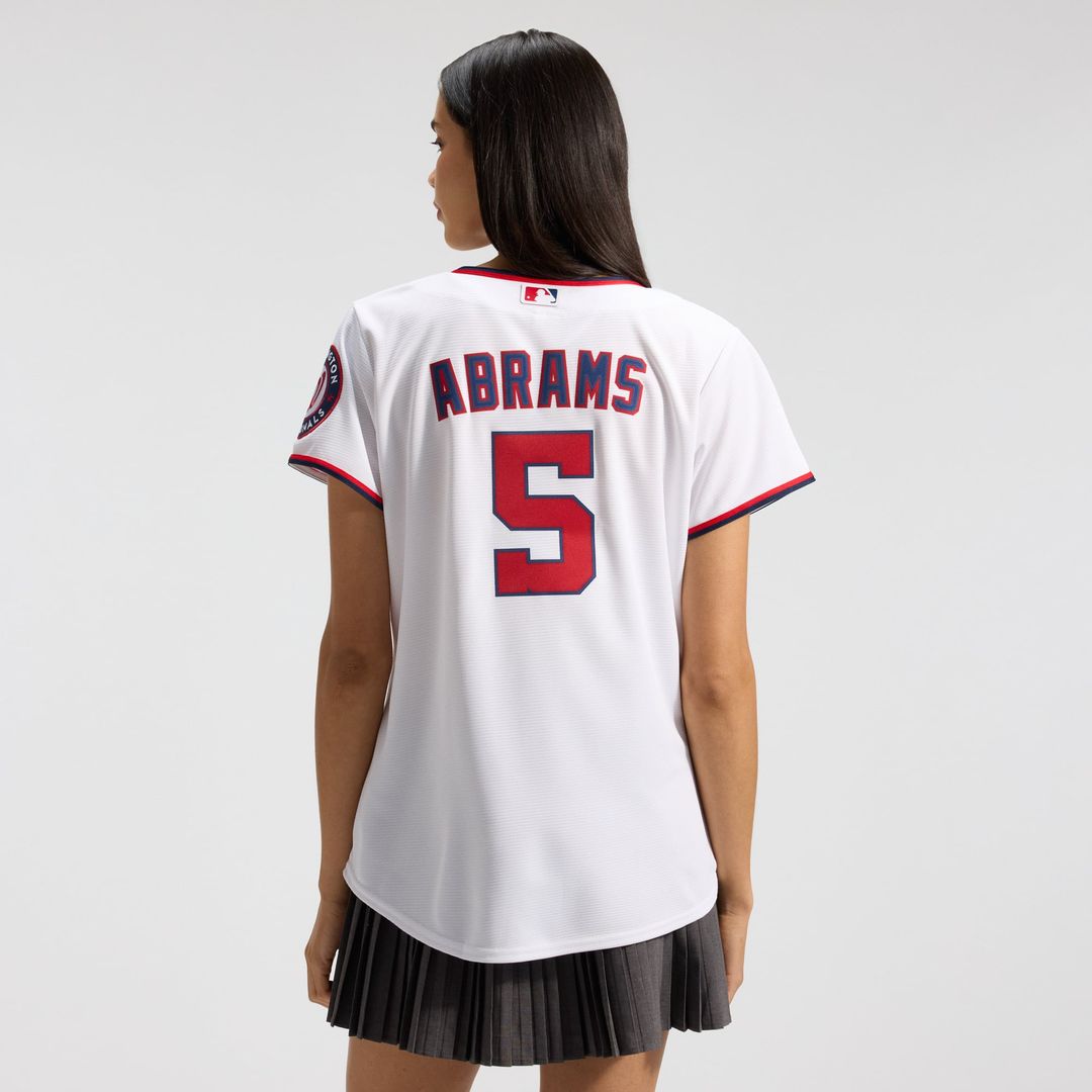 CJ Abrams Washington Nationals Nike Women's Home Replica Player Jersey - White | MLB Fan Gear