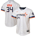 Nolan Ryan Houston Astros Nike Youth 2025 City Connect Limited Player Jersey - White | MLB Fan Gear