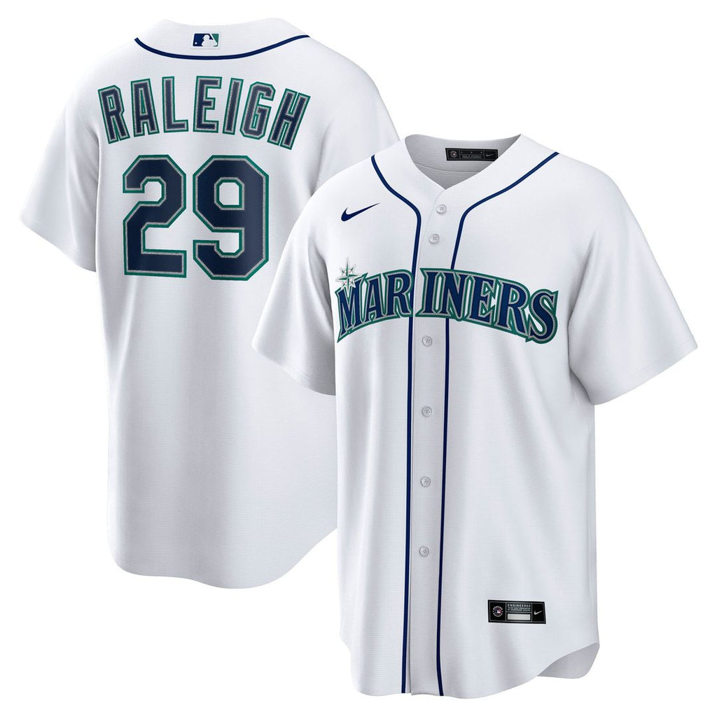 Cal Raleigh Seattle Mariners Nike Home Replica Player Jersey - White | MLB Fan Gear