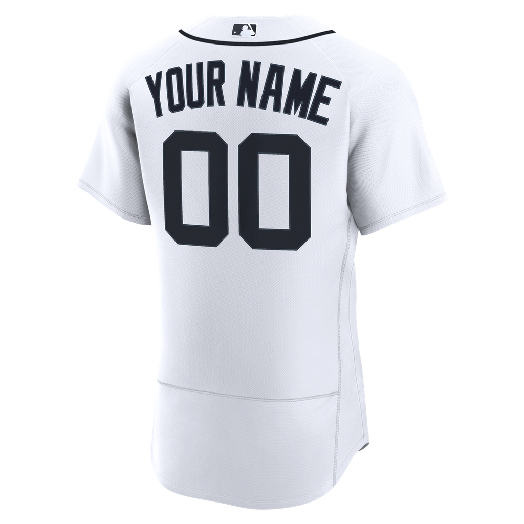 Detroit Tigers Nike Home Authentic Custom Jersey - White | MLB Fan Gear