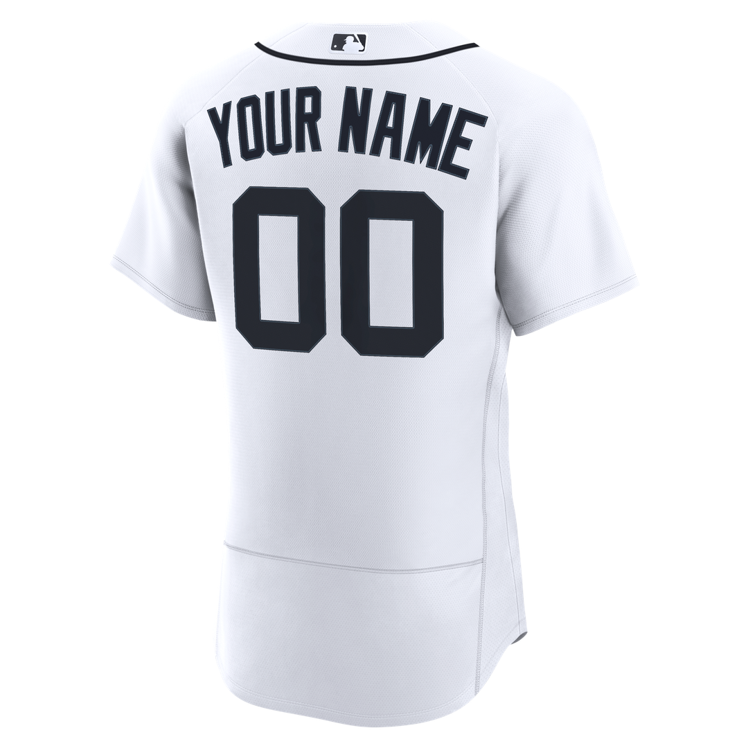 Detroit Tigers Nike Home Authentic Custom Jersey - White | MLB Fan Gear