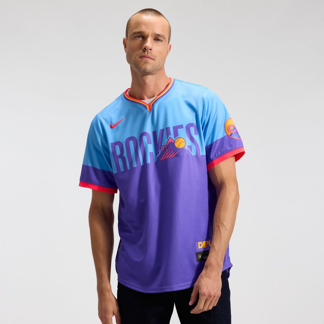 Colorado Rockies Nike 2025 City Connect Limited Jersey - Purple/ Light Blue | MLB Fan Gear