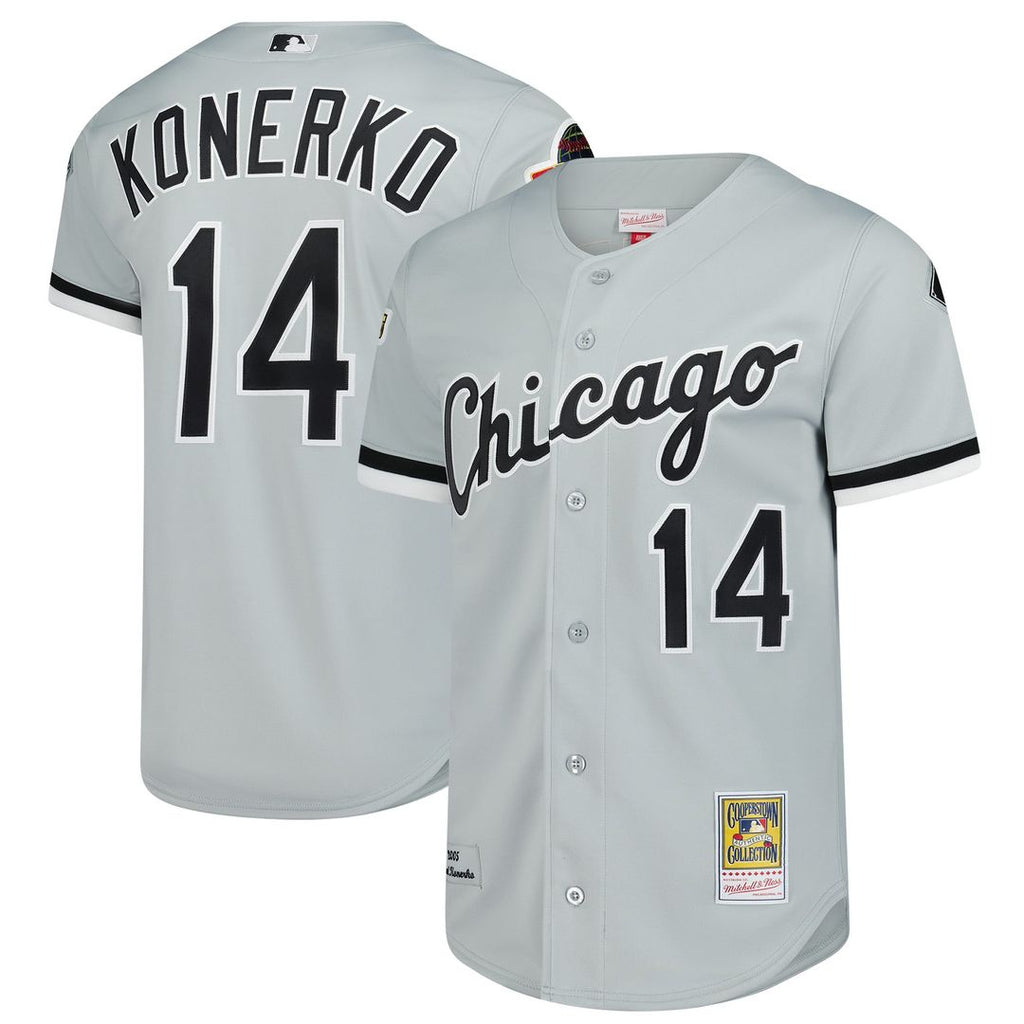 Paul Konerko Chicago White Sox Mitchell & Ness 2005 Cooperstown Collection Authentic Jersey - Gray | MLB Fan Gear