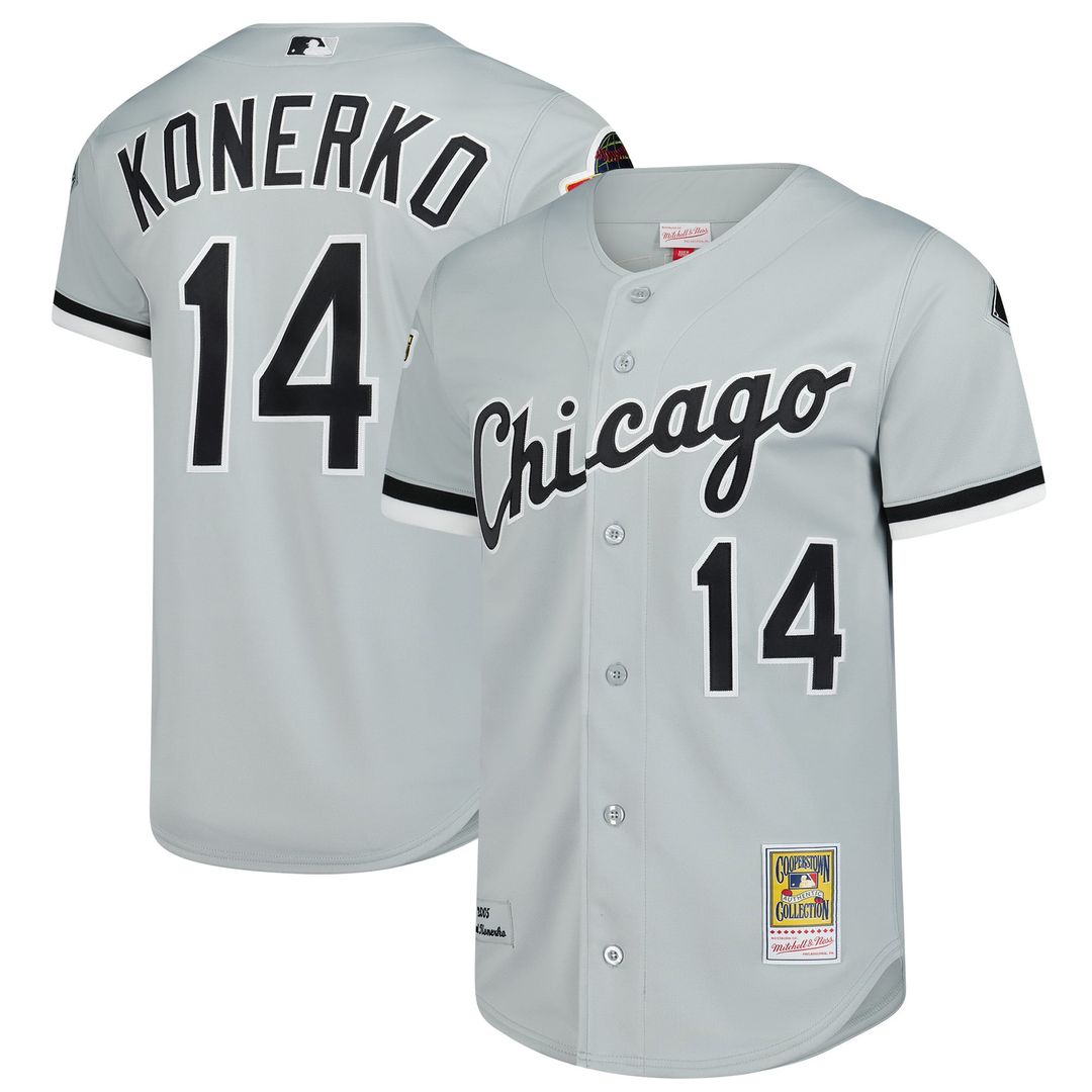 Paul Konerko Chicago White Sox Mitchell & Ness 2005 Cooperstown Collection Authentic Jersey - Gray | MLB Fan Gear