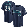 Cal Raleigh Seattle Mariners Nike Road Stadium 50th Season Patch Jersey - Navy | MLB Fan Gear