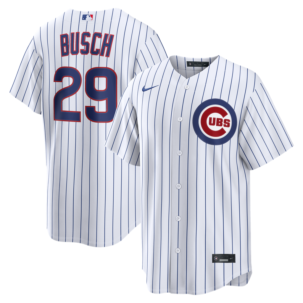 Michael Busch Chicago Cubs Nike Home Replica Jersey - White | MLB Fan Gear