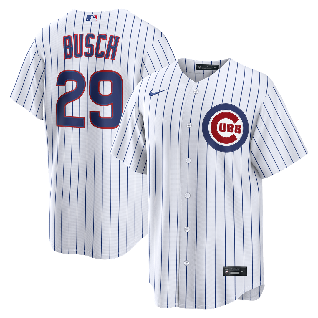 Michael Busch Chicago Cubs Nike Home Replica Jersey - White | MLB Fan Gear