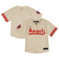 Los Angeles Angels Nike Toddler City Connect Team Limited Jersey - Natural | MLB Fan Gear