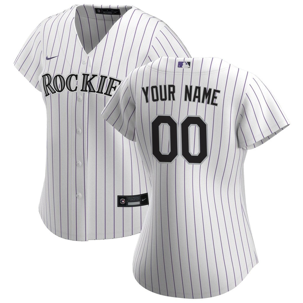 Colorado Rockies Nike Women's Home Replica Custom Jersey - White | MLB Fan Gear
