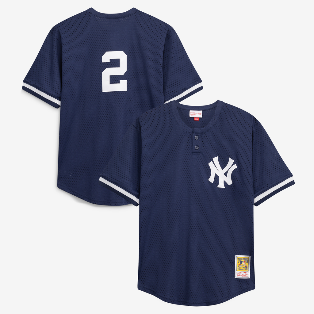 Derek Jeter New York Yankees Mitchell & Ness Big & Tall Batting Practice Replica Player Jersey - Navy | MLB Fan Gear