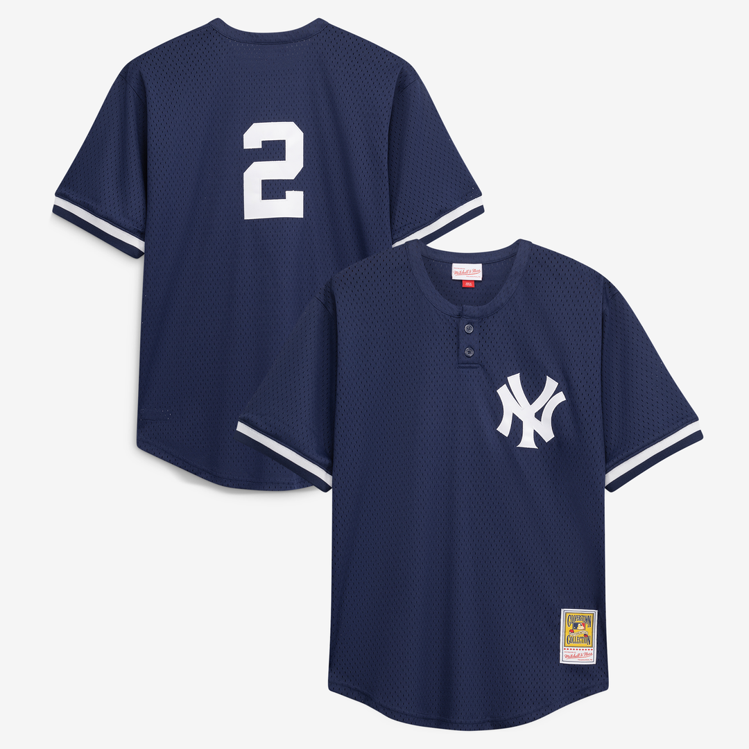 Derek Jeter New York Yankees Mitchell & Ness Big & Tall Batting Practice Replica Player Jersey - Navy | MLB Fan Gear