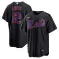 Francisco Lindor New York Mets Nike Alternate Replica Jersey - Black | MLB Fan Gear