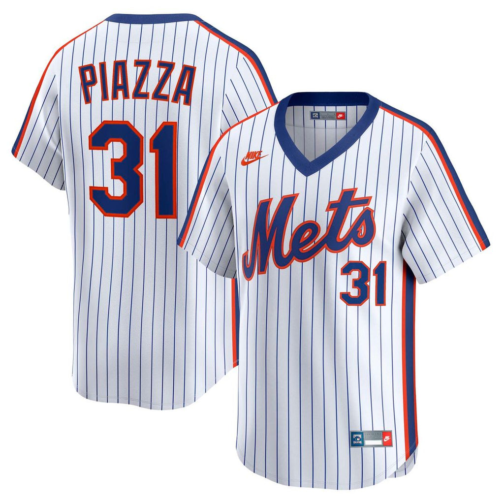 Mike Piazza New York Mets Nike Throwback Cooperstown Collection Limited Jersey - White | MLB Fan Gear
