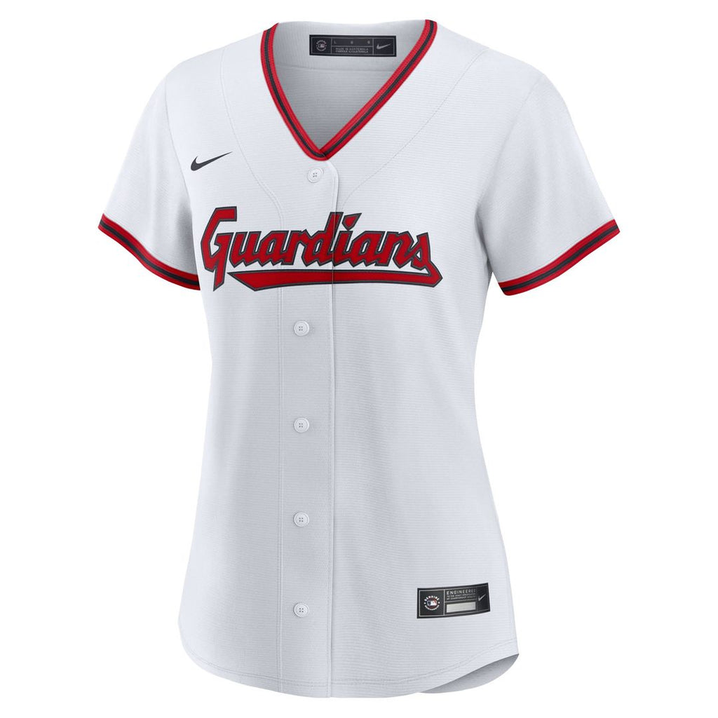 Cleveland Guardians Nike Women's Home Custom Replica 2.0 Jersey - White | MLB Fan Gear