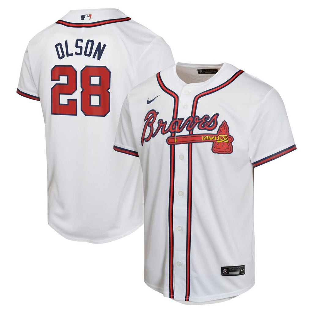 Matt Olson Atlanta Braves Nike Youth Home Game Player Jersey - White | MLB Fan Gear
