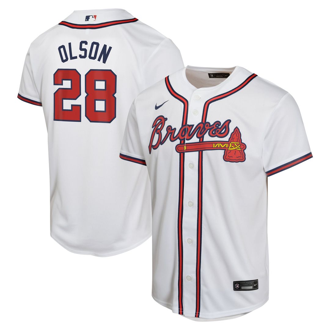 Matt Olson Atlanta Braves Nike Youth Home Game Player Jersey - White | MLB Fan Gear
