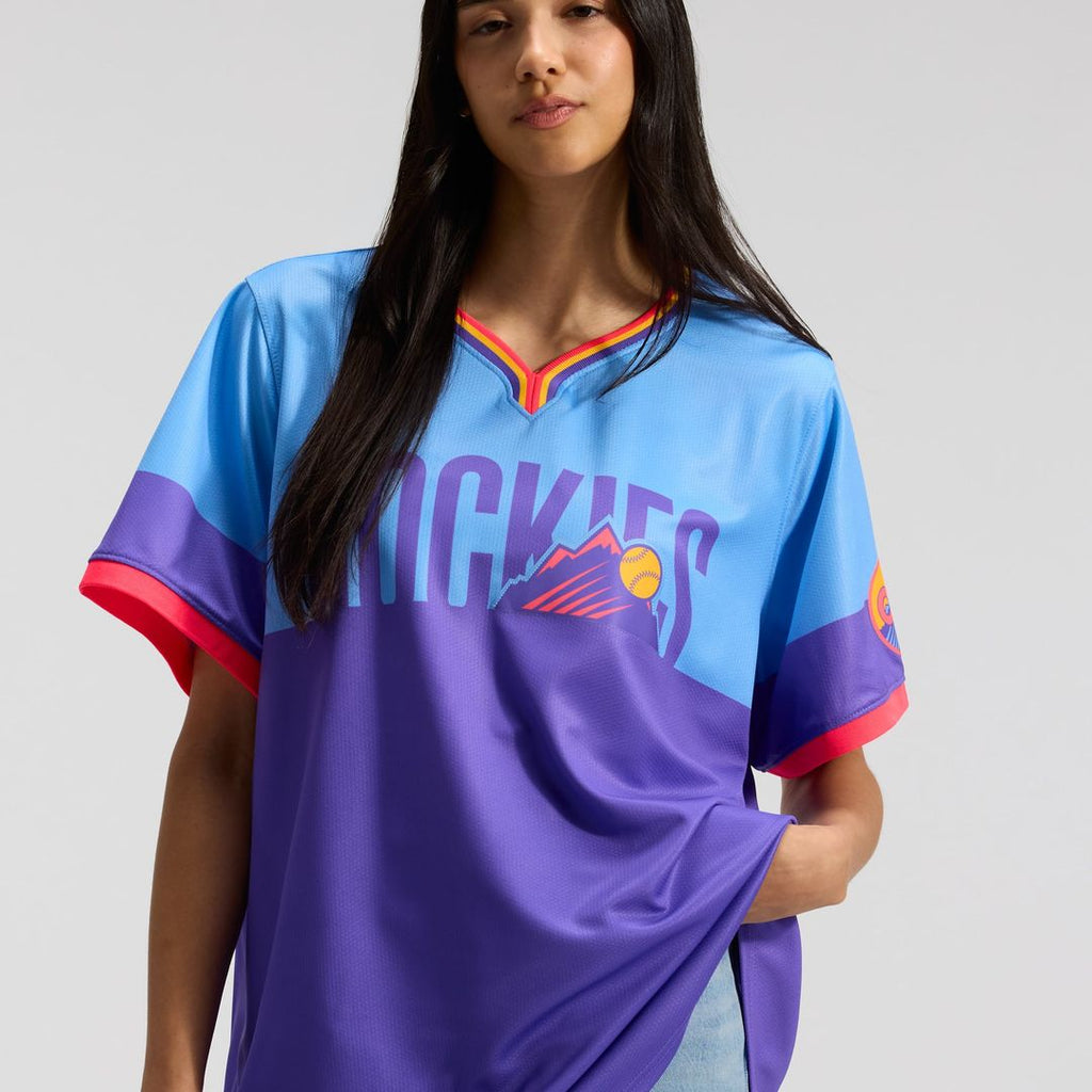 Colorado Rockies Nike Women's 2025 City Connect Limited Jersey - Purple/ Light Blue | MLB Fan Gear