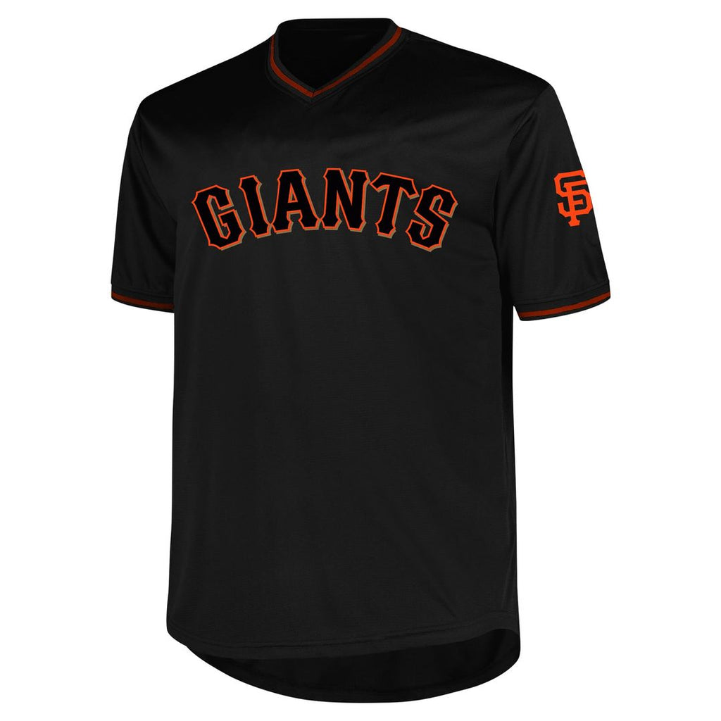 San Francisco Giants Profile Big & Tall Pop Fashion Jersey - Black | MLB Fan Gear