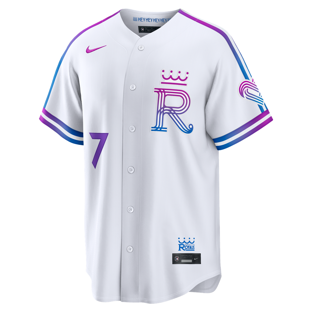 Bobby Witt Jr. Kansas City Royals Nike 2026 City Connect Stadium Jersey - White | MLB Fan Gear