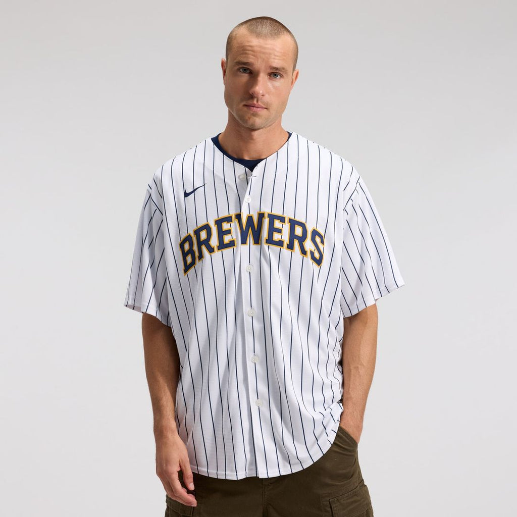 Christian Yelich Milwaukee Brewers Nike Alternate Replica Player Jersey - White | MLB Fan Gear