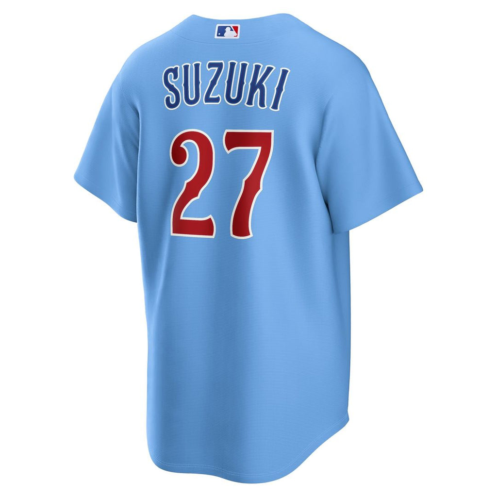 Seiya Suzuki Chicago Cubs Nike Alternate Replica Jersey - Light Blue | MLB Fan Gear