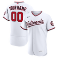 Washington Nationals Nike Home Authentic Custom Jersey - White | MLB Fan Gear