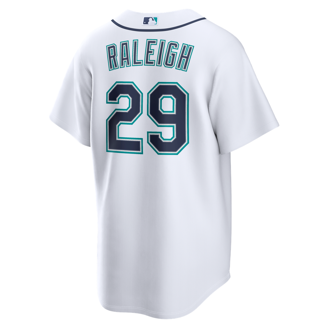 Cal Raleigh Seattle Mariners Nike Home Replica Jersey - White | MLB Fan Gear