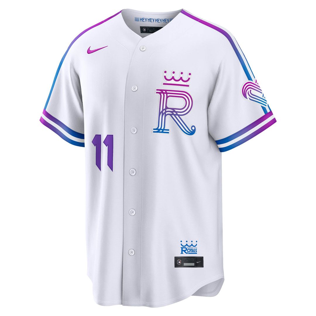 Maikel Garcia Kansas City Royals Nike 2026 City Connect Stadium Jersey - White | MLB Fan Gear