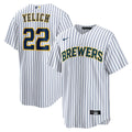 Christian Yelich Milwaukee Brewers Nike Alternate Replica Player Jersey - White | MLB Fan Gear