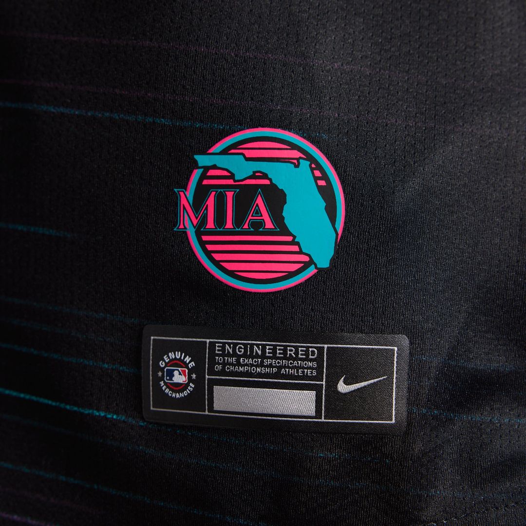 Miami Marlins Nike Women's 2025 City Connect Limited Jersey - Black | MLB Fan Gear