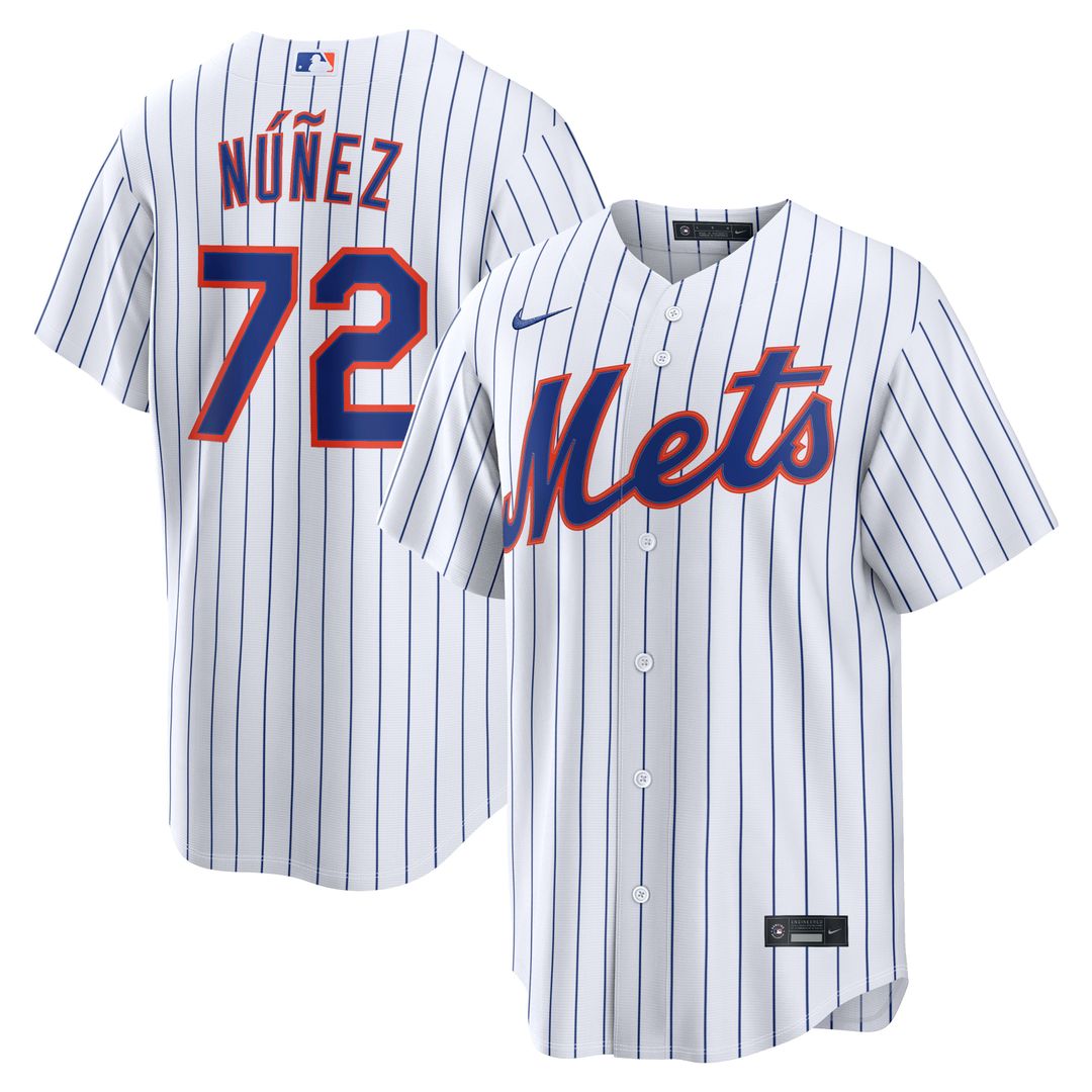 Dedniel Núñez New York Mets Nike Home Replica Jersey - White | MLB Fan Gear