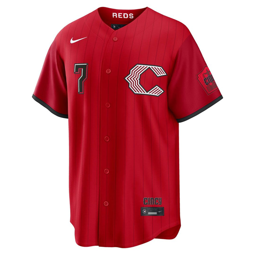 Spencer Steer Cincinnati Reds Nike 2026 City Connect Stadium Jersey - Red | MLB Fan Gear