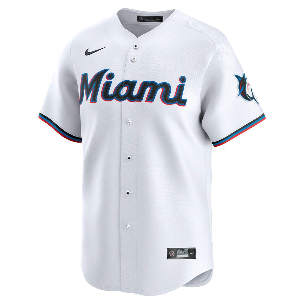 Miami Marlins Nike Home Limited Jersey - White | MLB Fan Gear