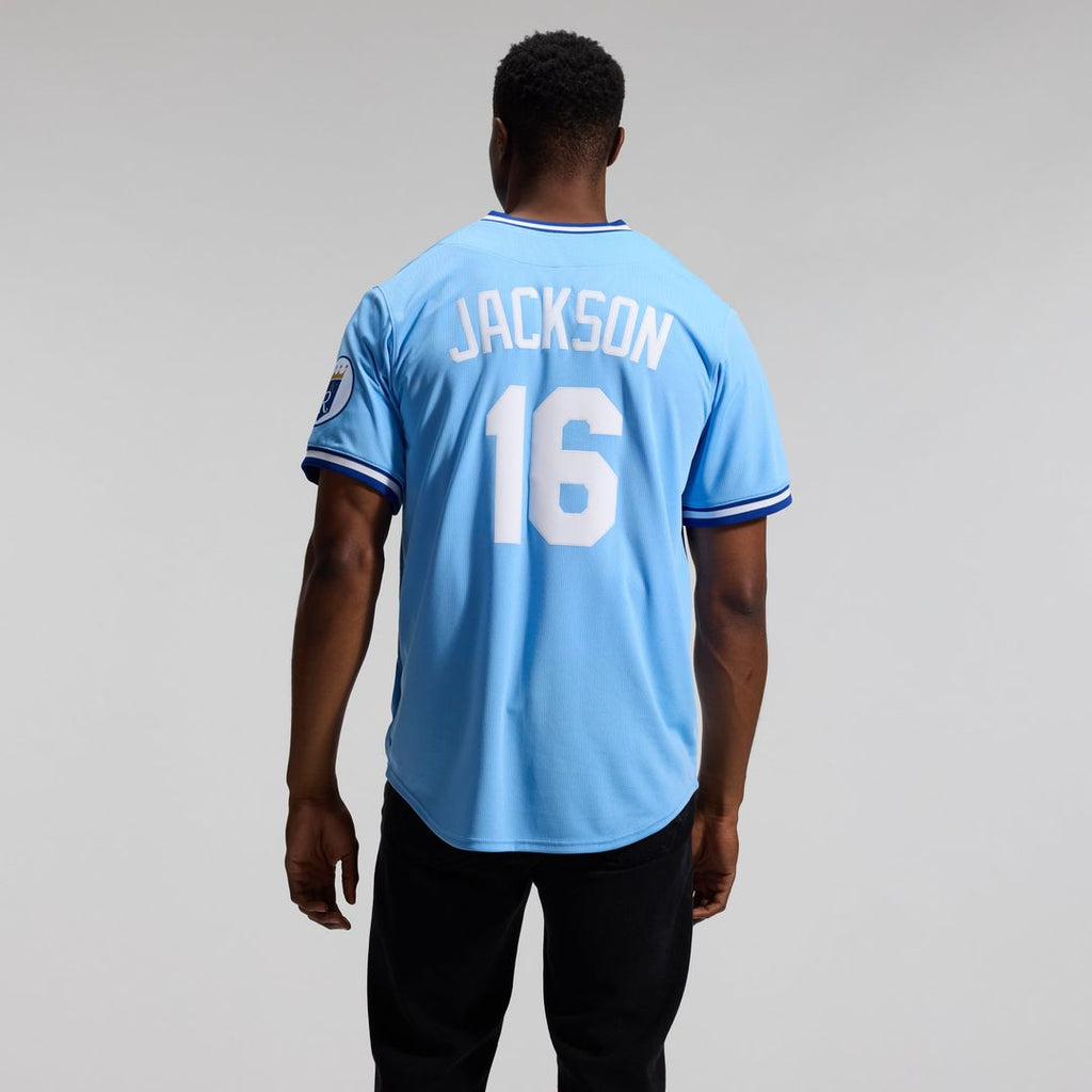 Bo Jackson Kansas City Royals Nike Throwback Cooperstown Collection Limited Jersey - Light Blue | MLB Fan Gear