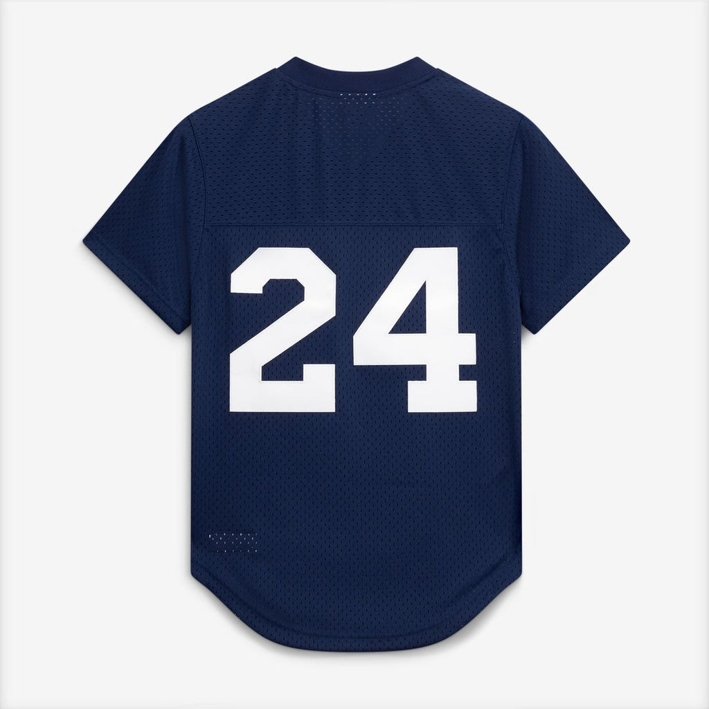 Rickey Henderson New York Yankees Mitchell & Ness Cooperstown Collection Mesh Batting Practice Button-Up Jersey - Navy | MLB Fan Gear